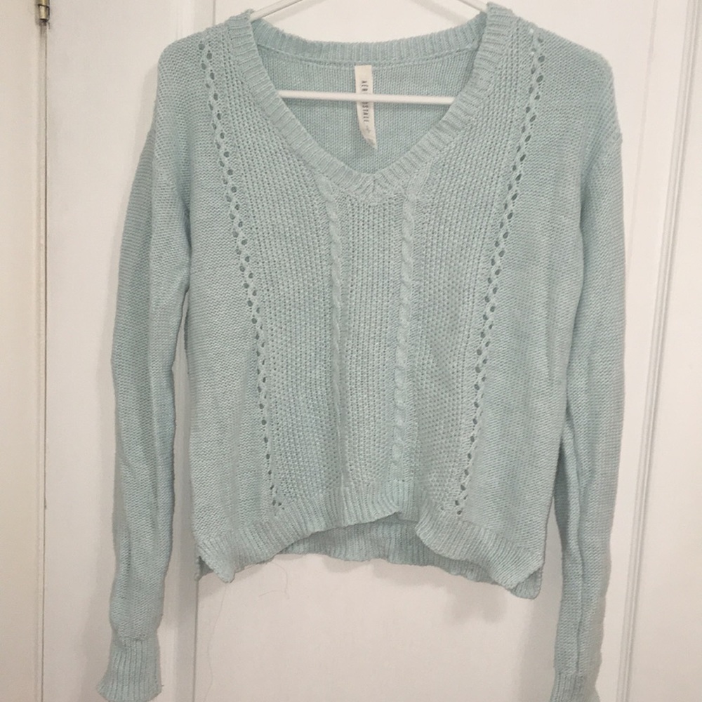 Teal sweater